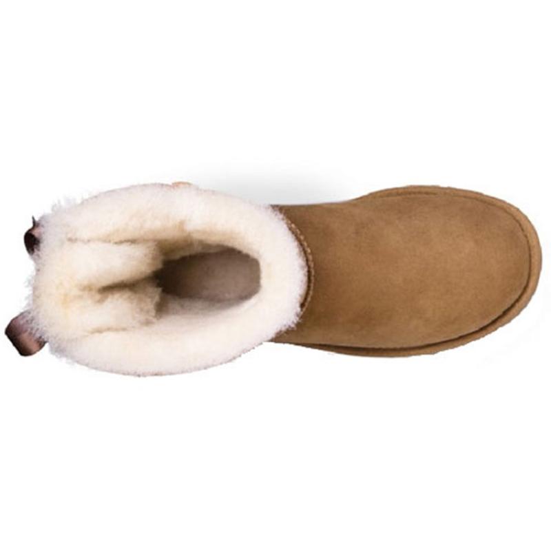 UGG Мини сапоги Bailey Bow II на флисовой подкладке Женские кроссовки 1016225-CHE