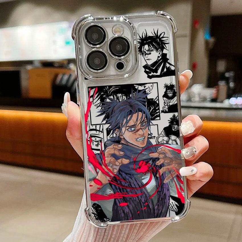 Jujutsu Anime Kaisens For Samsung Galaxy A56 Clear Case A55 A54 A52 A53 5G A36 A34 A35 A33 A73 A26 A25 A16 06 Silver Phone Cover