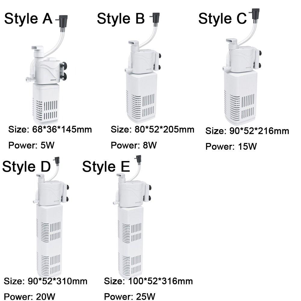 Фильтрация Фильтр для аквариума Бесшумный аэратор кислорода воздуха 3 в 1 Фильтр для аквариума для аквариума