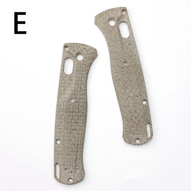 1Pair Micarta Material Folding Knife Handle Patches Scales Grips for Bugout 535 Knives DIY Making Accessory Shank Part