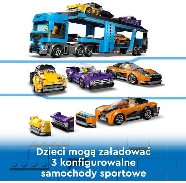 LEGO City 60408 Караван со спортивными машинами