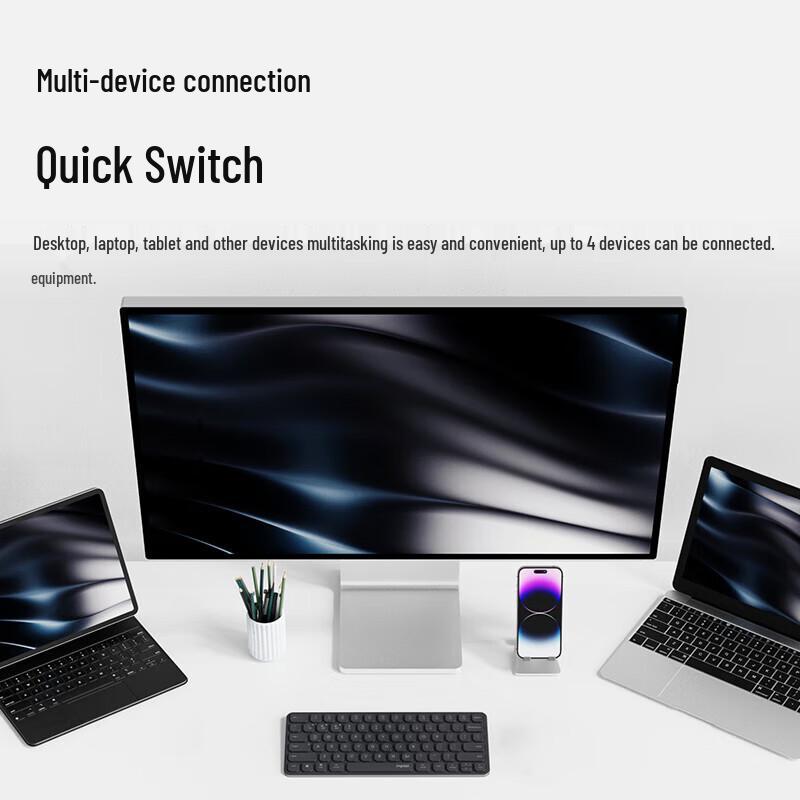 Rapoo E9050L Многорежимная Ультратонкая Беспроводная Клавиатура