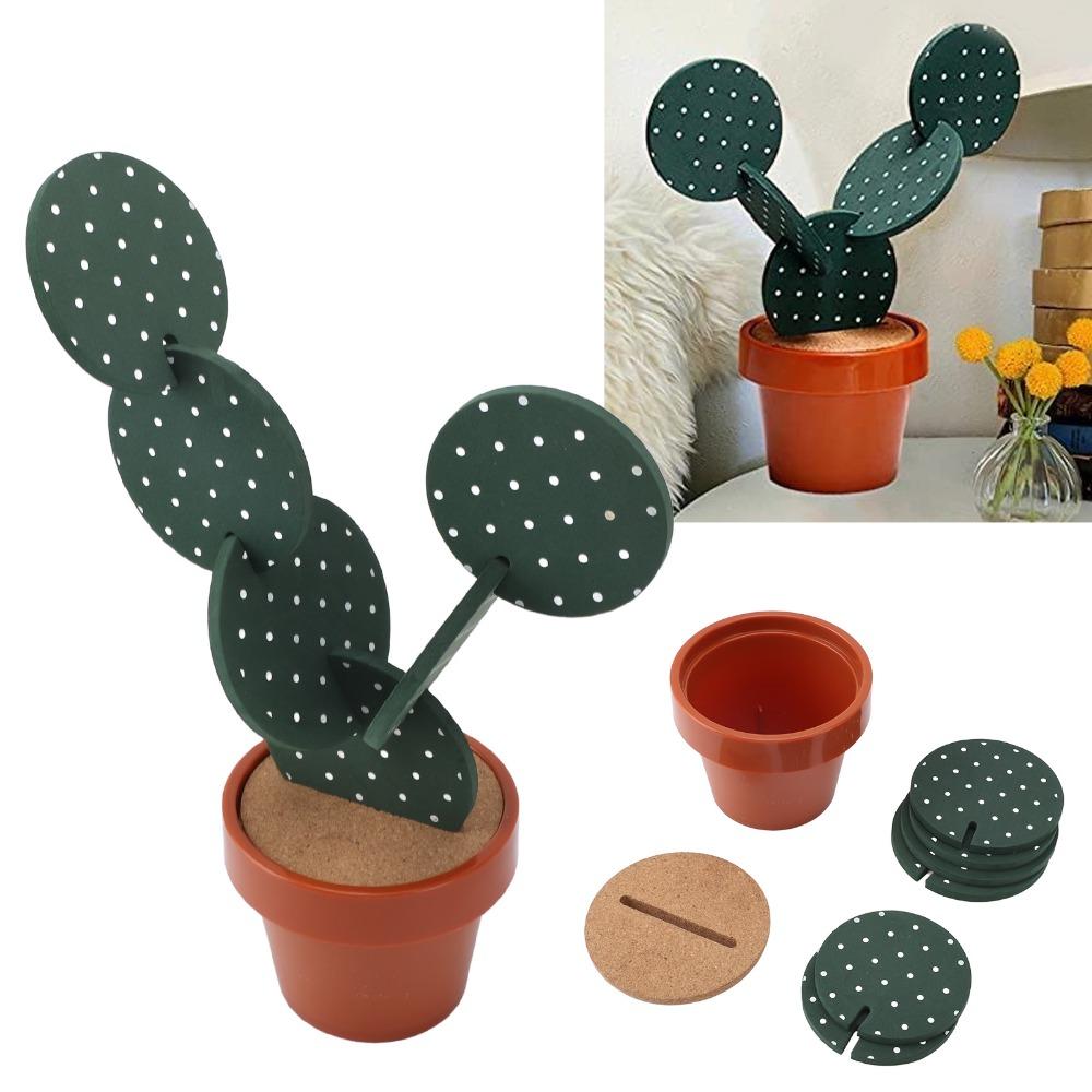 6Pcs Heat Isolation Layer Heat Insulation Coaster Lightweight Drink Anti-scald Pad  Table Decorative