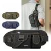 Men's Tactical Oxford Waist Bag - Heavy-Duty Outdoor Fanny Pack / Phone Pocket (Water-Resistant & High-Capacity for Hiking/Running)