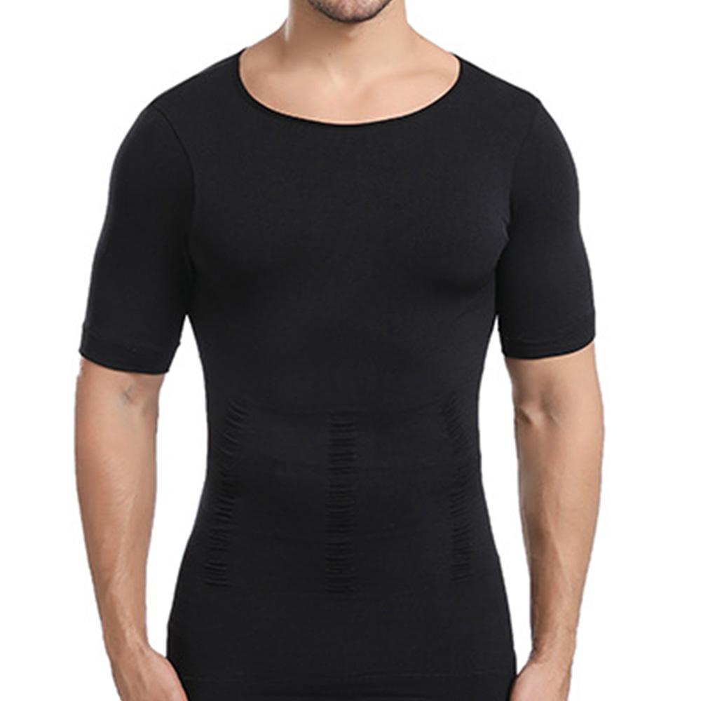 Мужская рубашка для похудения, жилет для контроля живота, компрессионный жилет для груди, базовый слой для живота, тонкая корректирующая одежда, топы на бретелях для тренировок, майка