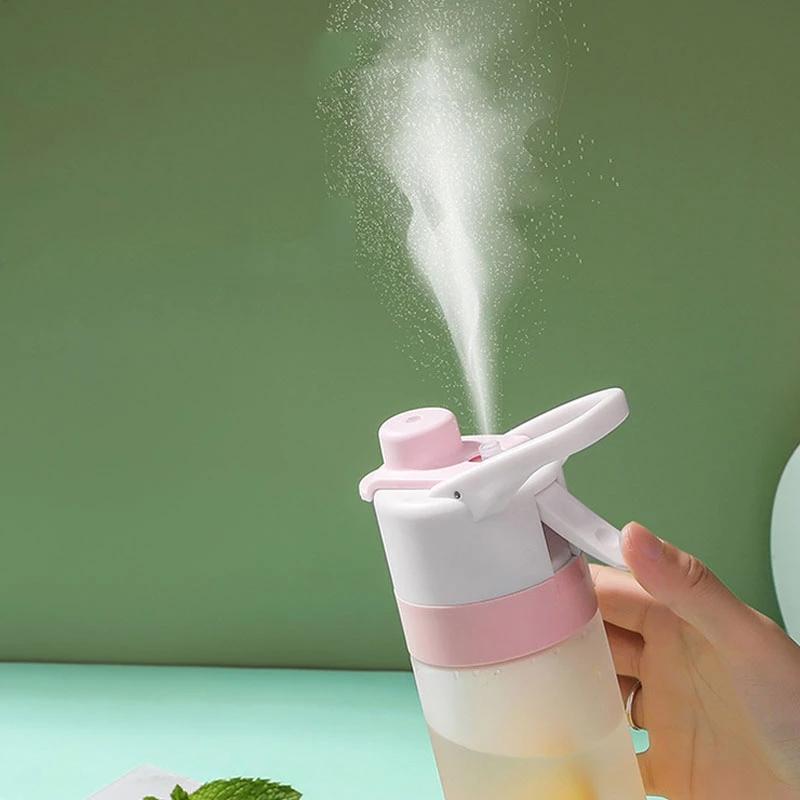 Бутылка для воды 700 мл для девочек, для использования на улице, спорт, фитнес, питьевая чашка, вместительная бутылка-распылитель, без BPA, посуда для напитков, дорожные бутылки