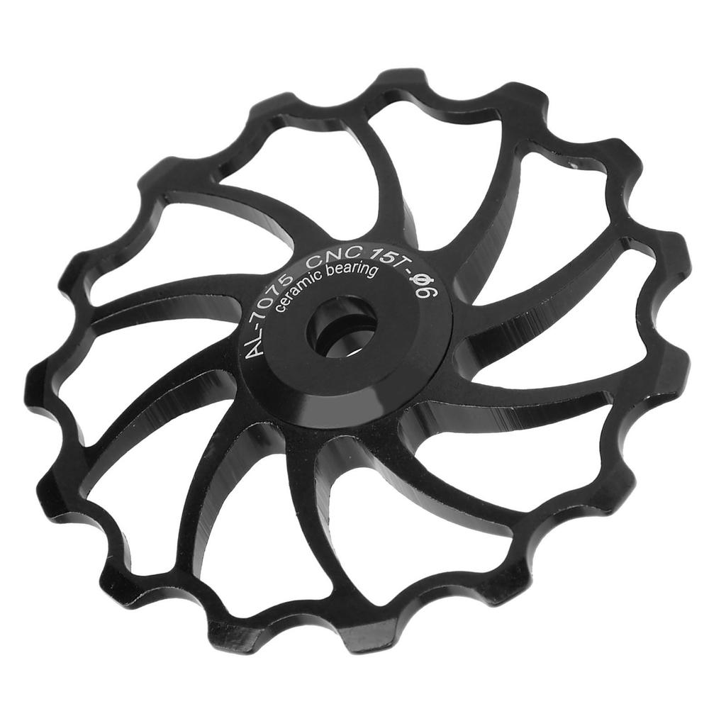 15T Велосипедный алюминиевый сплав направляющий ролик керамический подшипник горный велосипед задний переключатель передач шкив черный