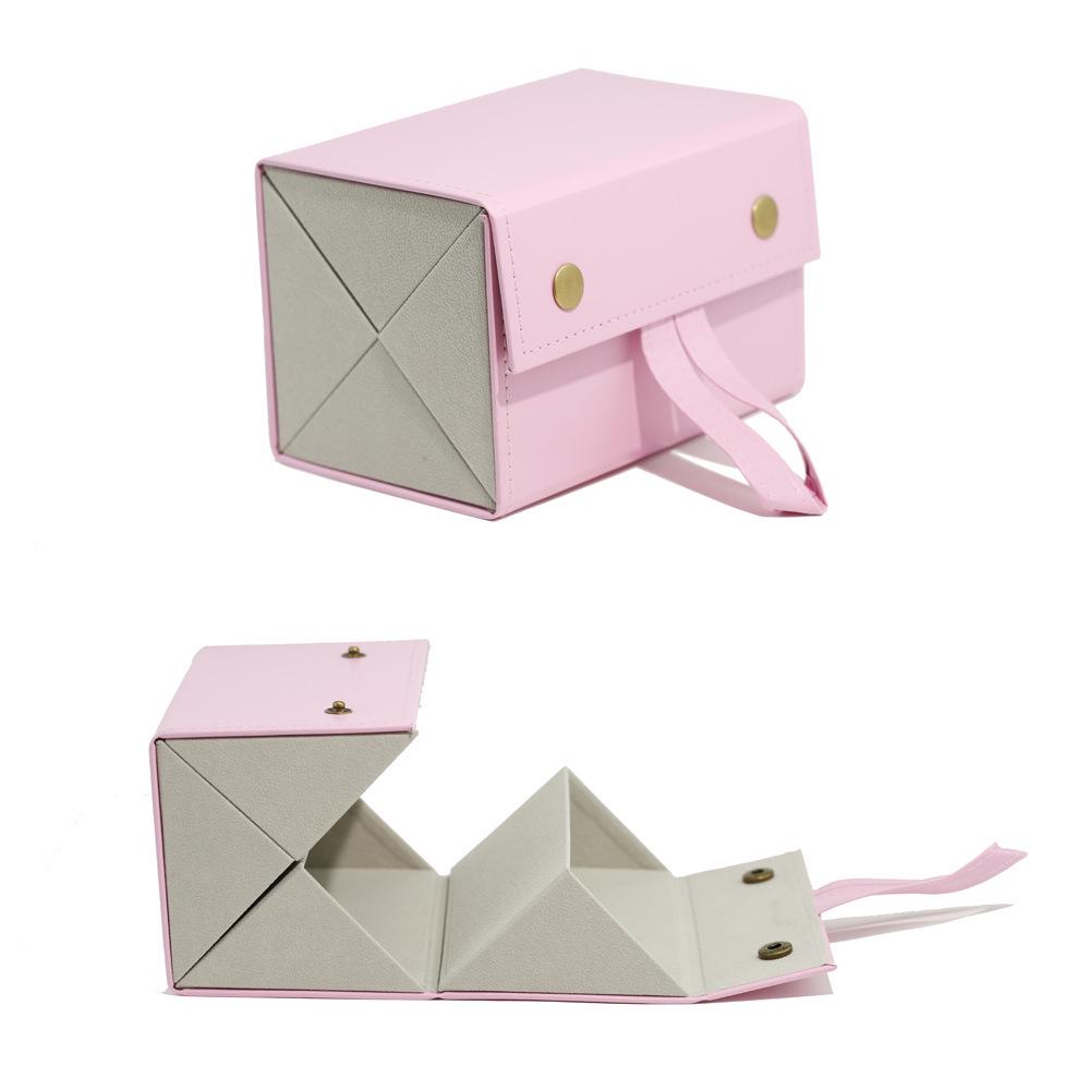 Leather Multi-Compartment Eyeglass & Sunglasses Storage Case, Portable & Foldable with Large Capacity