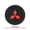 2Pcs Car Interior Accessories Water Cup Coaster Mat for Mitsubishi Outlander Lancer Pajero Interior Decoration Supplies