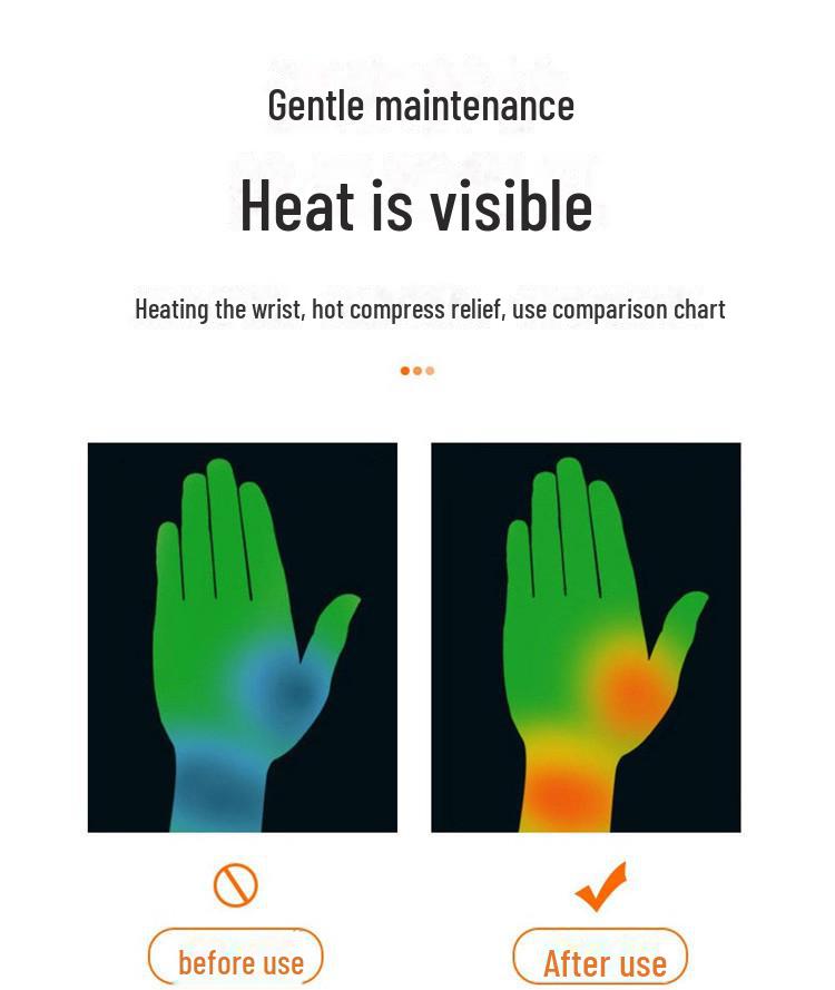 Умный USB-браслет с подогревом, трехскоростной регулировкой температуры и функцией моксотерапии