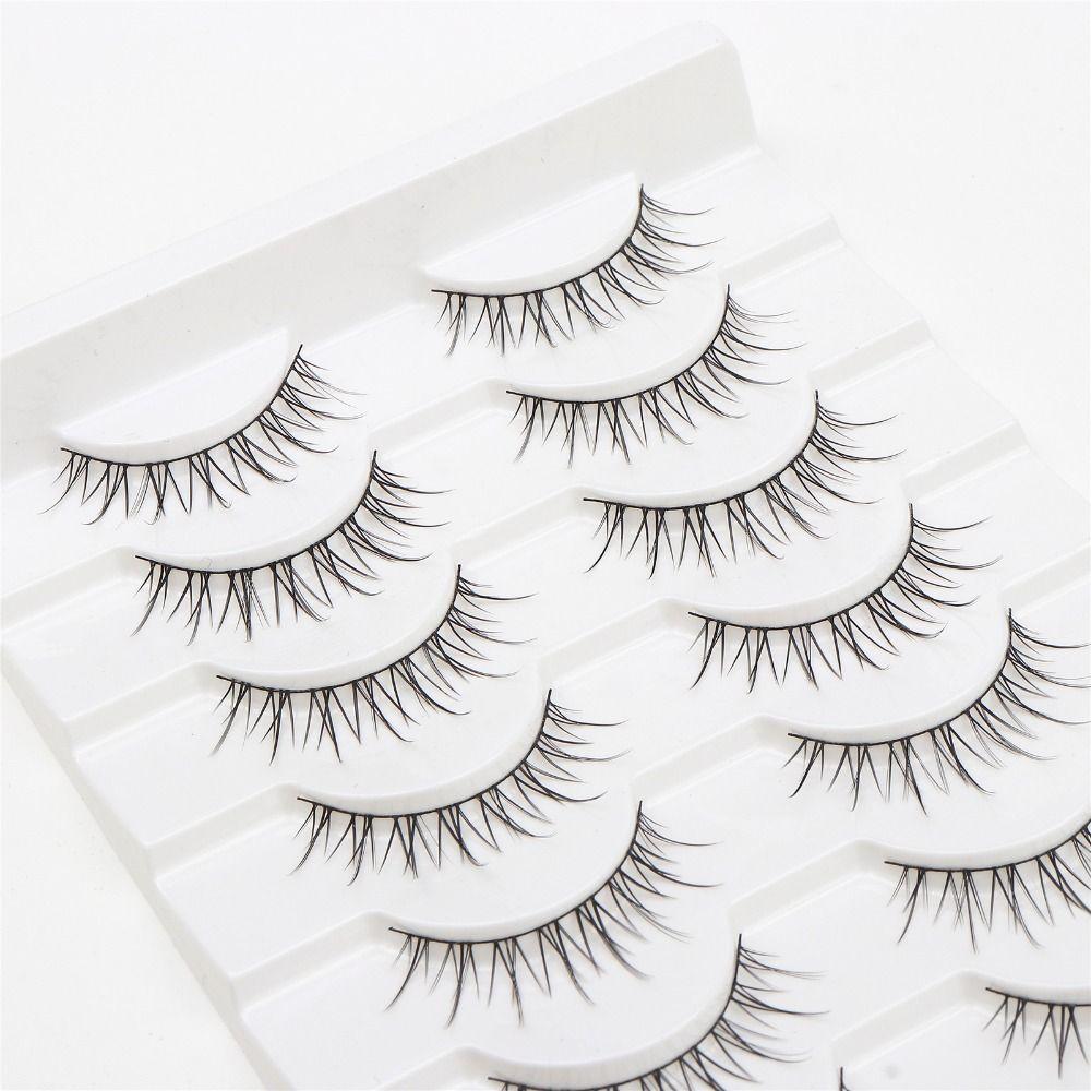 10 Pairs 3D Manga Lashes Natural Look Dramatic Anime Lashes Fashion Spiky Lashes  for Women