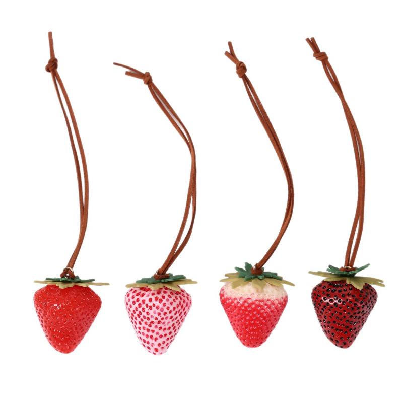 Strawberry Charm Keychain Adorable Pendant Perfect For Phone Lanyard Bag Accessories