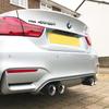 4 шт./лот Матовая насадка на глушитель из углеродного волокна для BMW M2 F8 M3 F80 M4 F82 M5 F10 M6 F12 M Performance Наконечник глушителя 70 мм