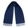ABRAHAM MOON Merino Wool Muffler 25cm - Mid Blue