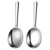 Stainless Steel Slotted Spoon Serving Soup Rice Serving Spoon Mirror Polished Ladles Heat-resistant Handle Kitchen Utensil