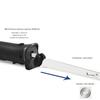 Professional Cordless Rechargeable Easy-Slice Electric Knife With 2 Serrated Blades And Safety Lock Trigger Release, Stainless Steel