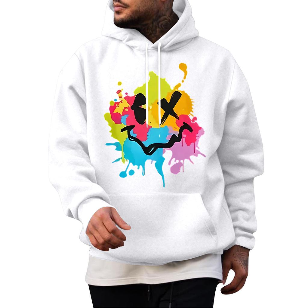 Men's Casual Hoodie Fashion Sweatshirt With Hood Leisure Tops Teenager Streetwear Fashion Long Sleeve Shirt Warm