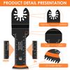8-15Pcs Japanese Tooth Oscillating Saw Blades Oscillating Multitool Blades Bi-Metal Curved-Edge Cutting Oscillating Tool Blades