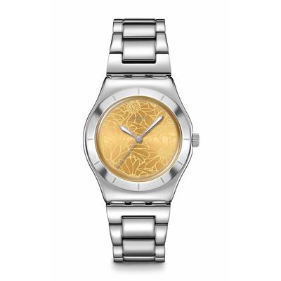 Женские наручные часы Swatch IRONY MEDIUM PETAL SWIRL YLS236G, серые