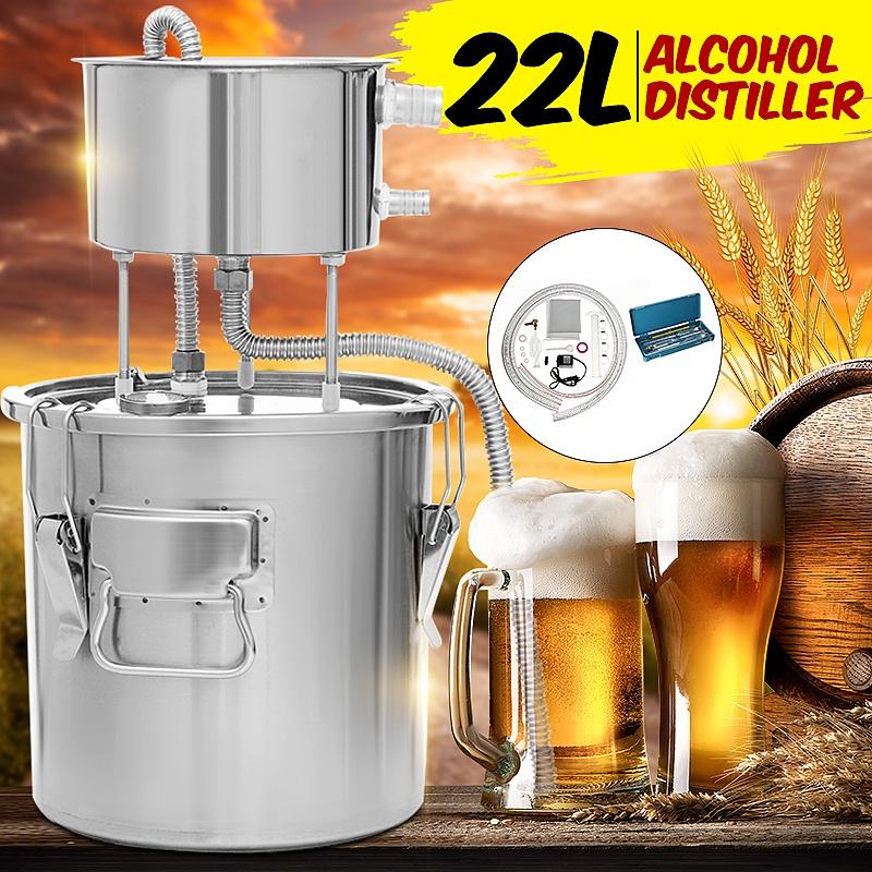 3/6/9 Gallon 11/22/35 Litres Copper Tube Moonshine Still Spirits Water Alcohol Distiller Home Brew Wine Making Kit
