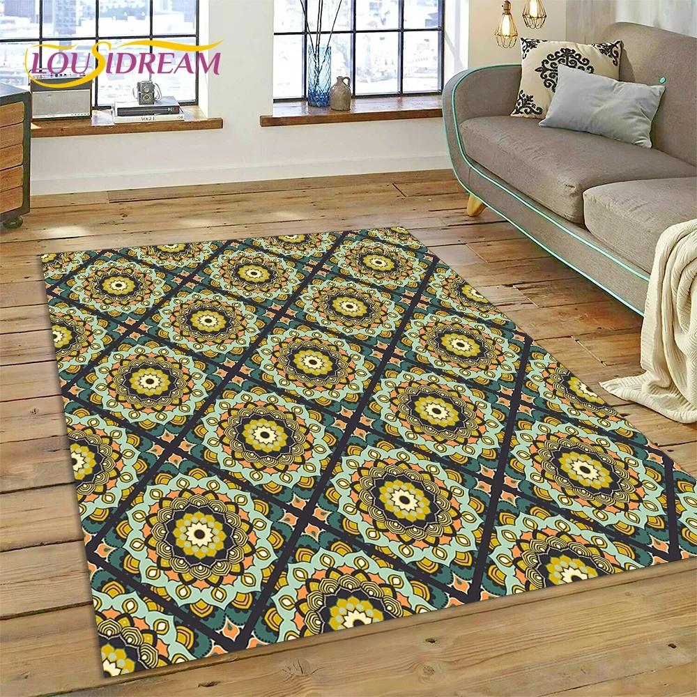 Последний скандинавский турецкий ковер в стиле Богемия Кельт для гостиной, спальни, домашнего декора, напольный коврик, нескользящее украшение для дивана, коврик для двери