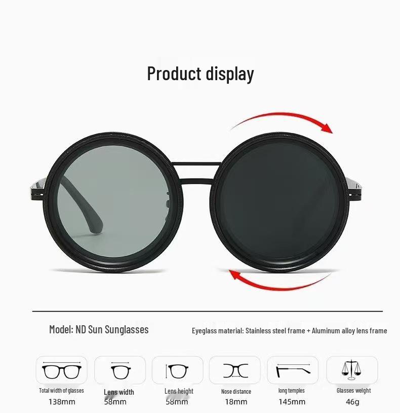 Регулируемые солнцезащитные очки с нейтральной плотностью ND2-400 с 9 ступенями и поляризацией