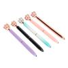 5 шт. шариковая ручка с гальваническим покрытием разных цветов с короной сверху сменный стержень гелевая ручка для учебы