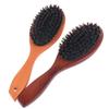 Hair Brush Wood Handle Boar Bristle Beard Brush Comb Detangling Straightenin