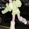 Женские меховые гетры Женские осенние леггинсы Сапоги JK Чулки Девочки Лолита Панк Чехол на сапоги Харадзюку Меховой чехол для согрева ног