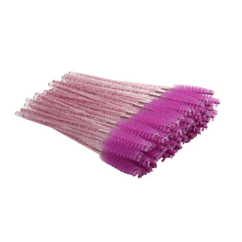 Disposable Crystal Rod Eyelash Extensions Brush - Spiral Curl Comb