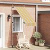 VidaXL Manual Retractable Awning 100 Cm Yellow and Blue Stripes