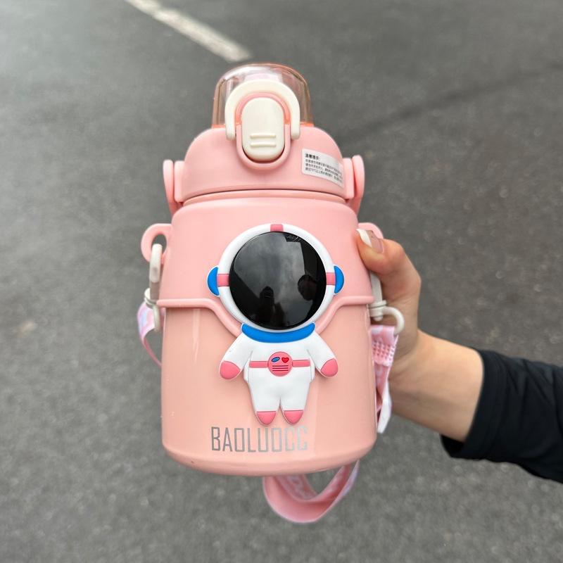 Стильная термокружка Hseen для детей, портативный термос, внутренняя часть из нержавеющей стали 316, внешняя часть из нержавеющей стали 304, вместимость 850 мл