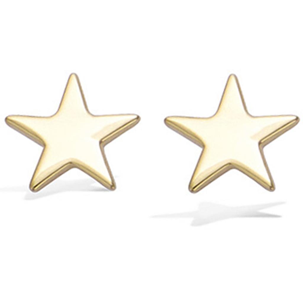Les Trésors De Lily [N5316] - Gold Plated 'Stars' Earrings - 10x10 Mm