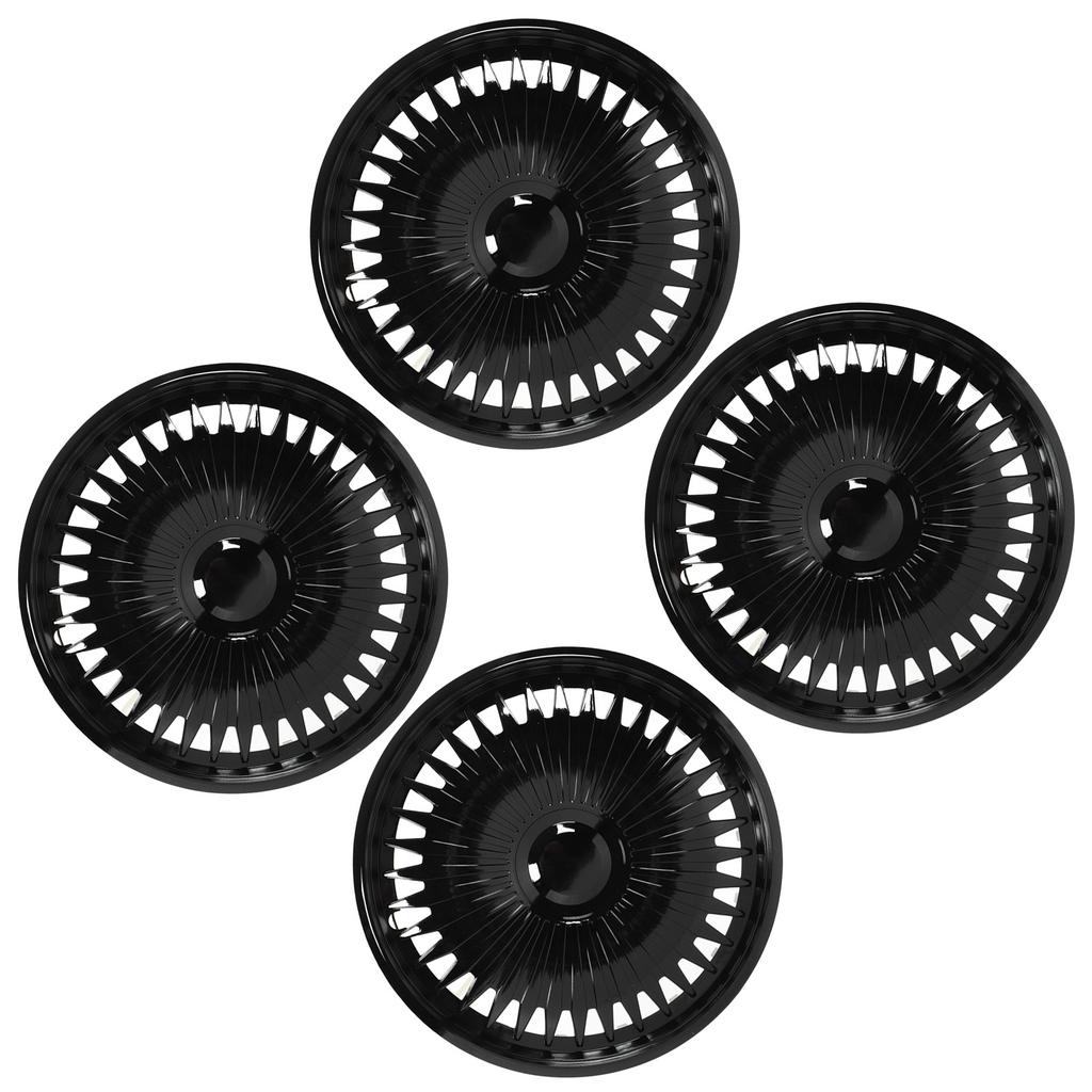 4 шт. 16-дюймовый колпак ступицы колеса черный полностью обернутый защитный обод отделка высокой прочности для RAV4 Corolla Octavia