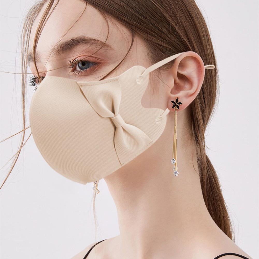 Дышащая маска из ледяного шелка Бесследная маска для верховой езды Модная вуаль для лица Спорт на открытом воздухе