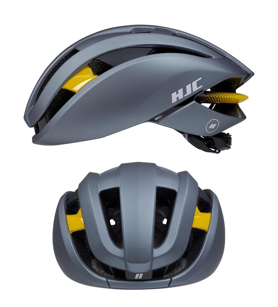 Модель HJC IBEX3 для шоссейных велосипедов и максимальной производительности и сниженного воздушного потока для гонок СЕРЫЙ L Шлем, высшего класса [Сертифицирован JCF] [Безопасность Охлаждение],
