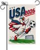Soccer Decor - Funny Goose Soccer Garden Ag Vertical Double Sided Ag for Farmhouse Yard Outdoor Lawn Decorations 12.5 X Kkz