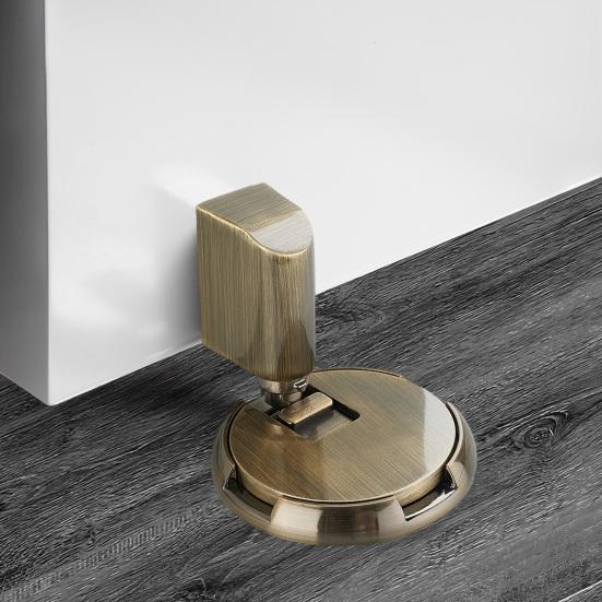 Магнитный дверной стопор, настенный протектор, прочный, из цинкового сплава, регулируемый, клейкий, нет