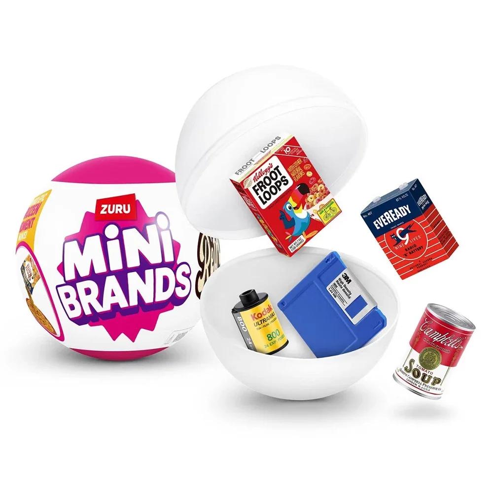 Zuru Сюрприз Игрушка My Mini Brands Кавайная Фигурка Детского Питания Миниатюрные Игрушки Таинственный Блайнд Бокс Оригинальная Коллекционная Игрушка Подарок для Детей
