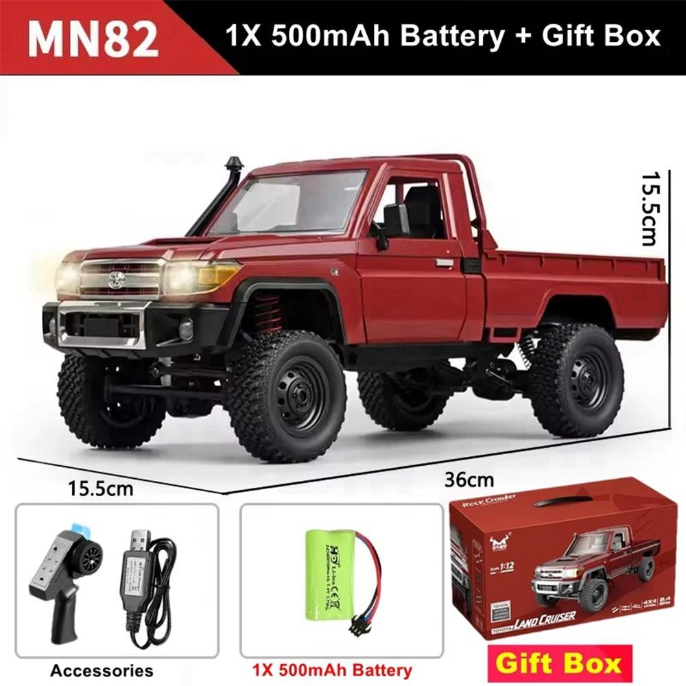 МН82 1:Ретро пикап 4WD в масштабе 1/12 с LED-подсветкой, профессиональная модель с дистанционным управлением