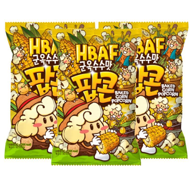 HBAF Seasoned Popcorn 17 Flavors, Premium Flavored Popcorn Collection (80g x 3 Bags) / Kfood, Authentic Korean Food