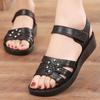 Женские сандалии, летние пляжные сандалии на мягкой подошве на плоской подошве, обувь для мам