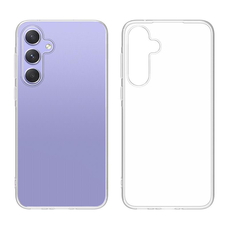Прозрачный мягкий ТПУ чехол для телефона для Samsung Galaxy A35/A55 5G - Однотонный и с нарисованным дизайном