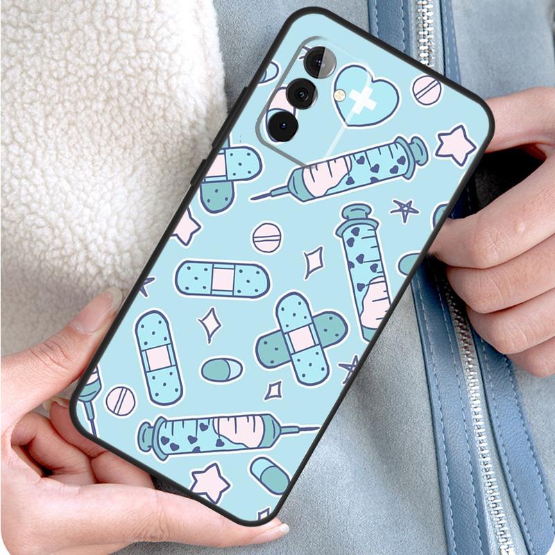 Nurse Medical Medicine Phone Case For Samsung Galaxy A15 A25 A35 A55 A54 A34 A14 A13 A33 A53 A12 A32 A52 A71 A51