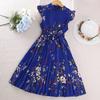 Girls' Dress Summer Korean Children's Dress Retro Princess Dress Kids Clothing