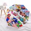1pc Mario & Sonic Olympic Games Outdoor Umbrella - Automatic Opening/Closing, Collapsible Design, 8-Rib Iron Frame, Perfect Gift for Fans, Travelers,
