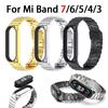Ремешок для Mi Band 7, 6, 5, 4, 3, металлический браслет Correa Mi Band 6, браслет Opaska Mi Band 5, браслет Pulseira Miband, часы Bend NFC