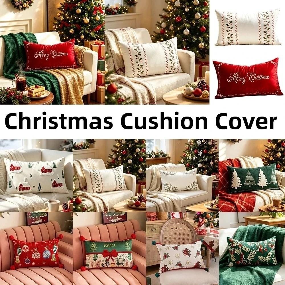 30*50cm Christmas Pillow Cover Soft Throw Pillowcase Sofa Cushion Covers Christmas Decoration