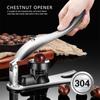 Chestnut Clip Nut Opener Cutter Gadgets 2 In 1 Quick Walnut Pliers Metal Nutcracker Sheller Kitchen Tools Cutter Kitchen Gadgets