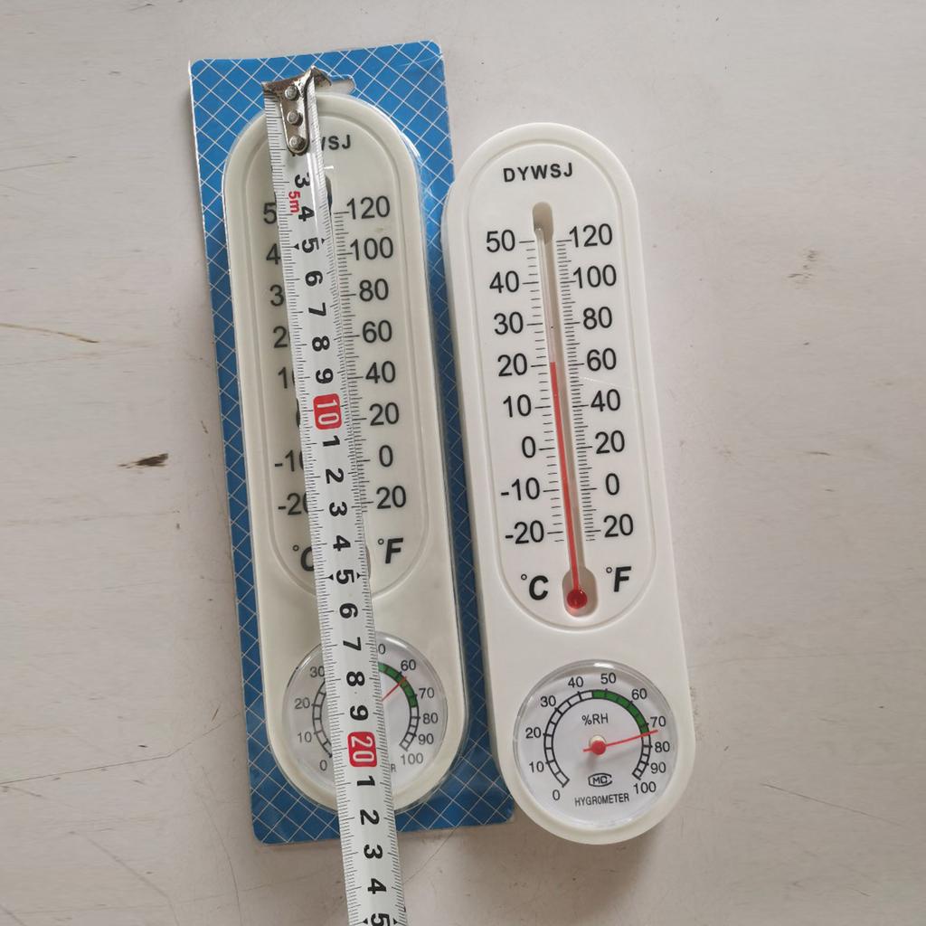 2Pcs/Set Wall Thermometers Indoor Outdoor Hang Garden Greenhouse House Room Heating 3ml